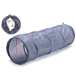 TUNNEL PER GATTI GRIGIO 90 CM