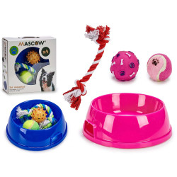 SET TROUGH AND 3 TEETHER ASS