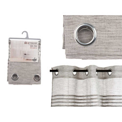 TENDA RIGHE PIEGATE GRIGIO SCURO