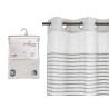CURTAIN FONDED STRIPES LIGHT GREY
