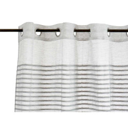 CURTAIN FONDED STRIPES LIGHT GREY