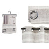 CORTINA RISCAS CINZA CLARO 140X260 CM