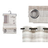 CORTINA RISCAS CINZA ESCURO 140X260 CM