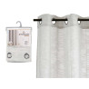 CURTAIN MULTISTRIPES GREY 140X260 CM