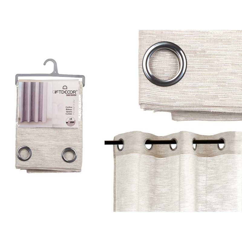 CORTINA MULTIRAYAS TAUPE 140X260 CM