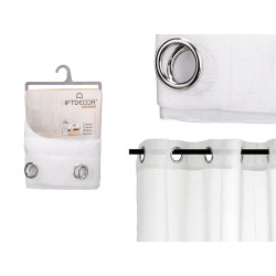 WHITE LACE CURTAIN 140X260 CM
