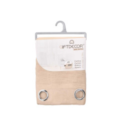CORTINA VISILLO BEIGE 140X260 CM