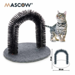RASPADOR PARA GATOS REDONDO CINZA