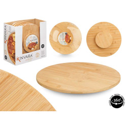 TAGLIERE ROTONDO GIREVOLE 35 CM BAMBU