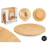 TABUA REDONDA GIRATORIA BAMBU 35 CM