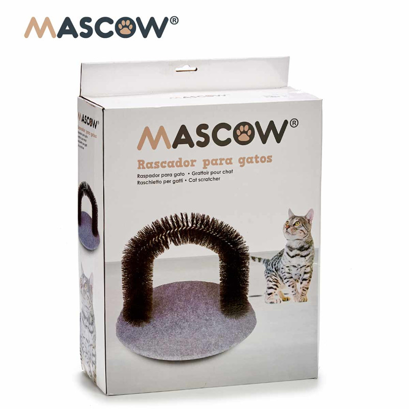 RASPADOR PARA GATOS REDONDO CINZA