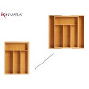 BAC A COUVERTS BAMBOU 6 CREUX EXTENSIBLE