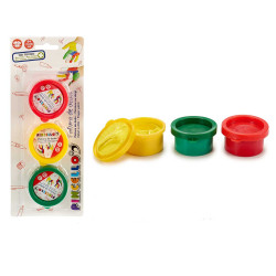 JUEGO 3 BOTES PINTURA DEDOS 3 COL SURT