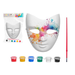 MASCHERA MANUALITA INFANTILE C/PITTURA