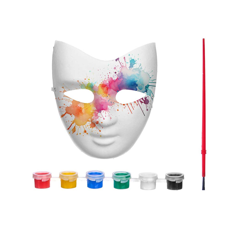 MASCHERA MANUALITA INFANTILE C/PITTURA