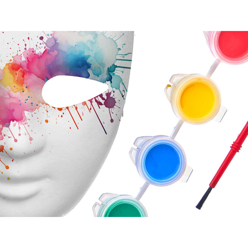 MASCHERA MANUALITA INFANTILE C/PITTURA