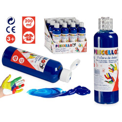 PEINTURE DOIGTS 200ML BLEU