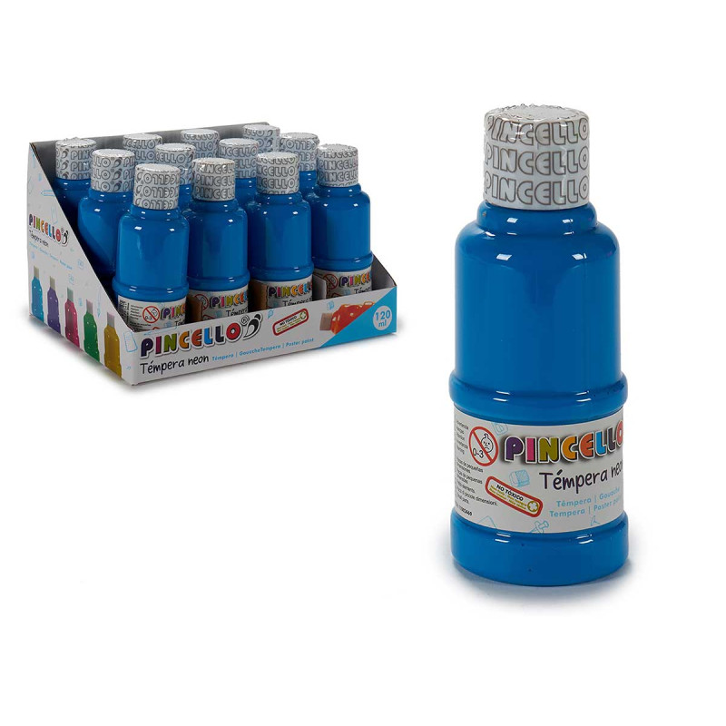 TEMPERA PAINT 120ML NEON BLUE