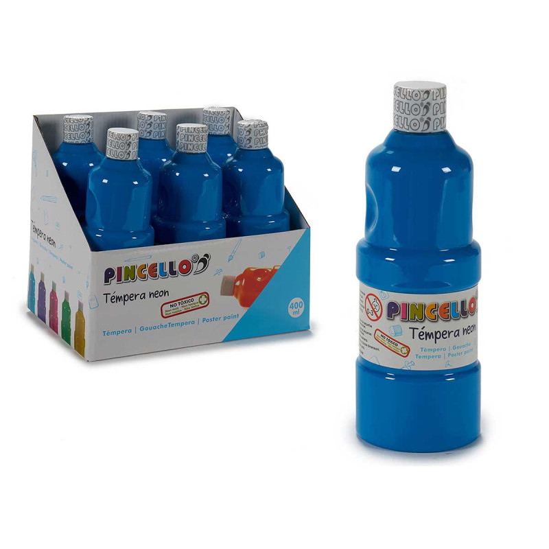 TEMPERA PAINT 400ML NEON BLUE