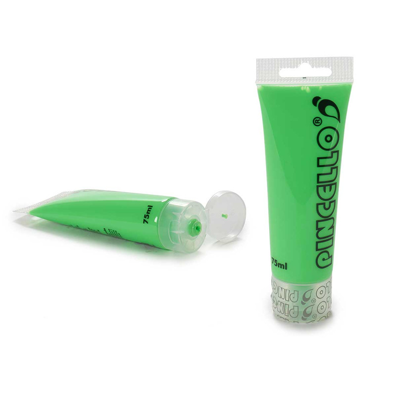 TUBE PEINTURE ACRYLIQUE NEON 75ML VERT