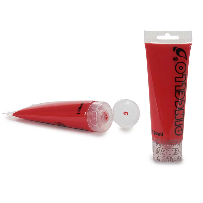 ACRYLIC PAINT TUBE 120ML RED