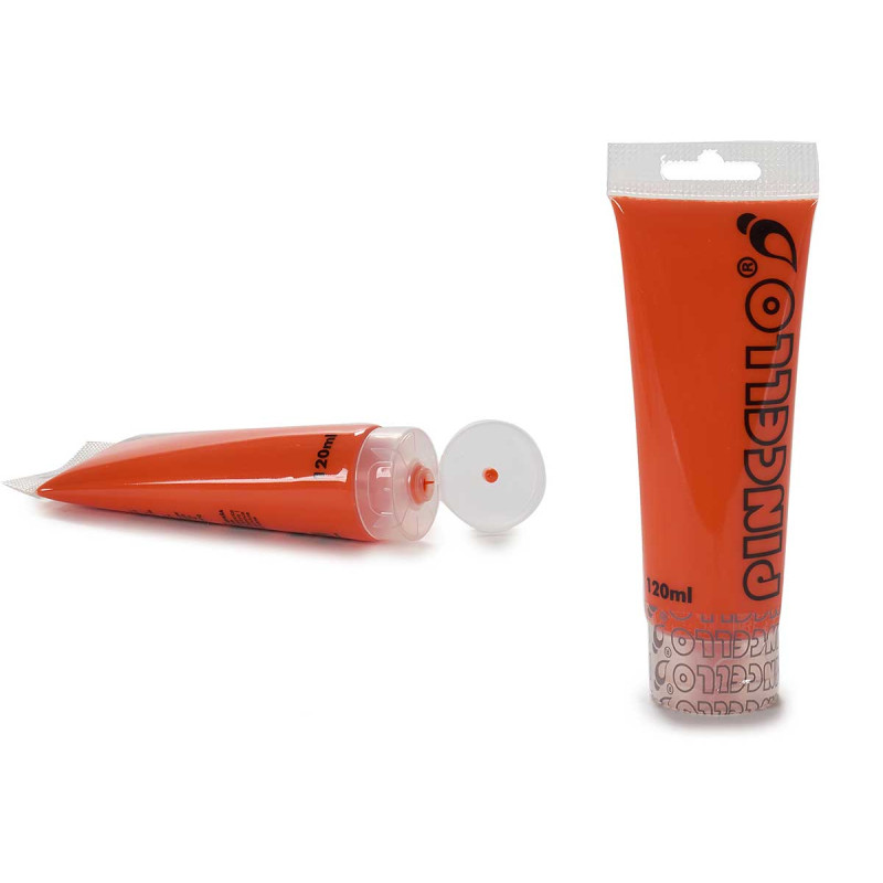 ACRYLIC PAINT TUBE 120ML ORANGE