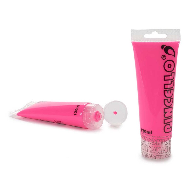 ACRYLIC NEON PAINT 120 ML PINK