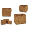 SET 3 ESPARTO GRASS BASKET RECT HEIGHT