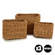 SET 3 CESTI SPARTO RETTANG ALTO