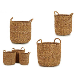 SET 3 CESTI SPARTO BAMBATO A