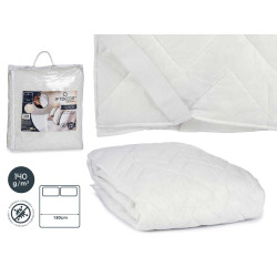 RECOUVRE MATELAS TNT AVEC ELASTIQUE BLANC 150CM
