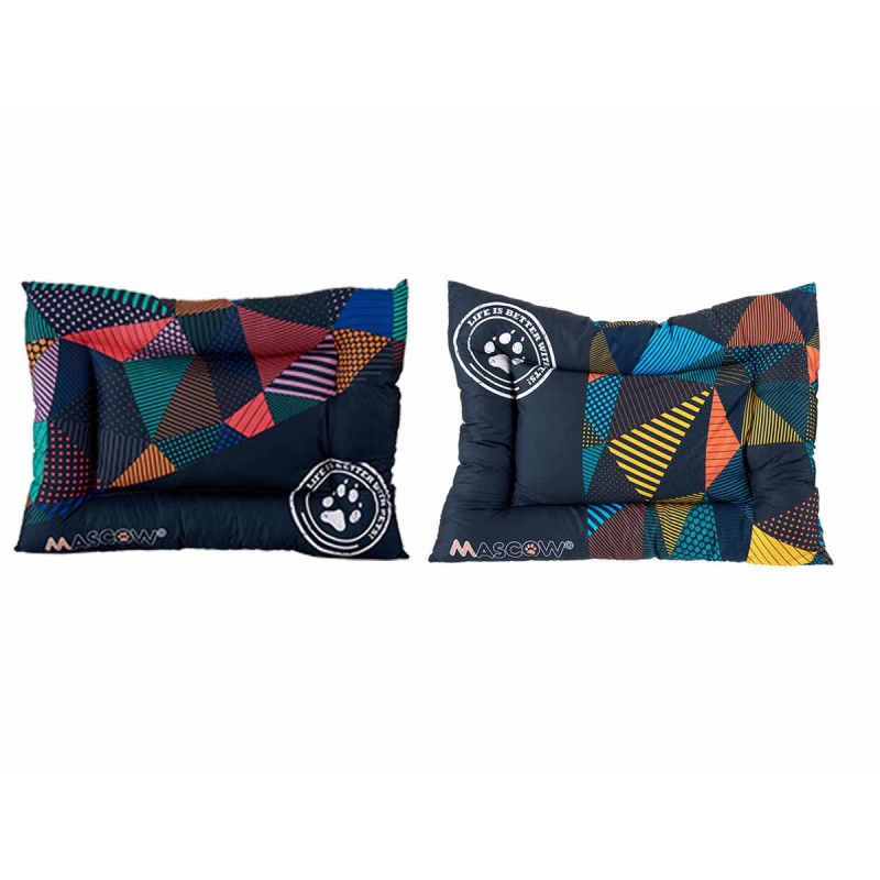 67X85CM ASSORT 2 PET BED GEOMETRIC PATTERN