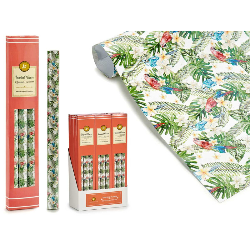 SET 3 FOGLI PROFUMATI TROPICAL