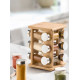 BAMBOO ROTATING 12 SPICES CONAINERS