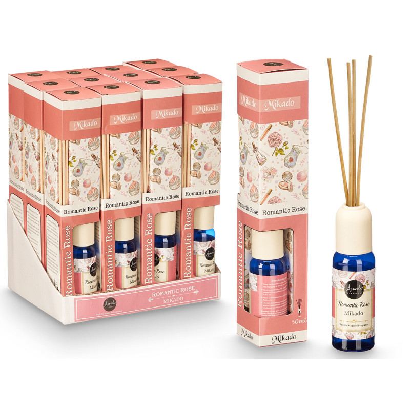 MIKADO 50ML COM VARAS ROSAS