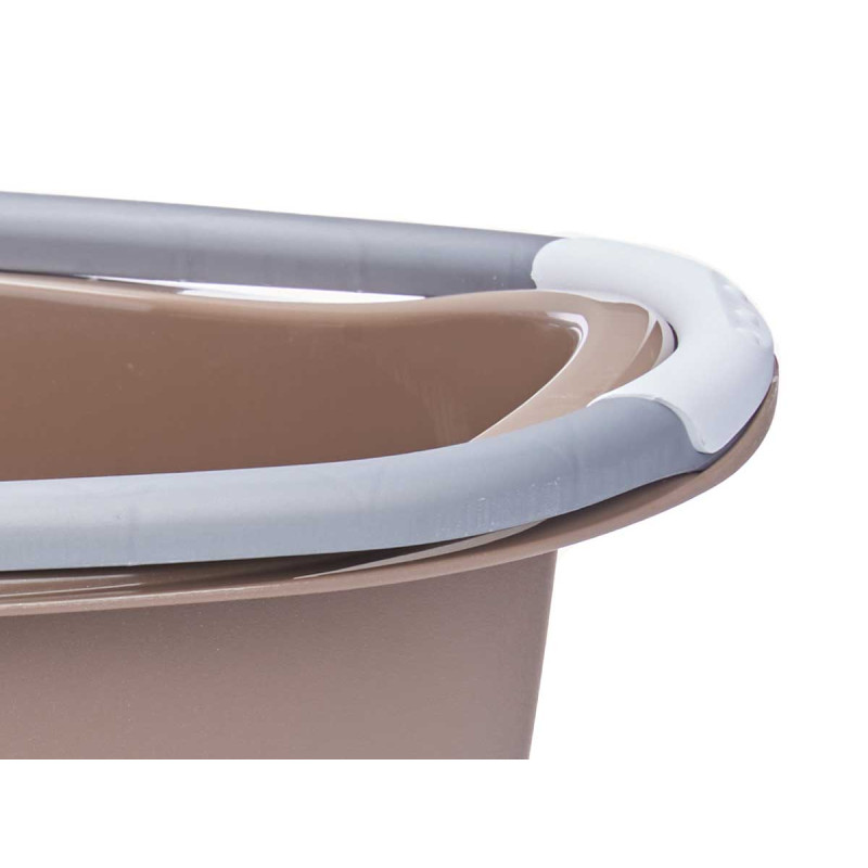 CESTA OVALE PLASTICA 25L C/MANICI ASS 3