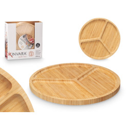 BAMBOO TRAY 3 SPACES
