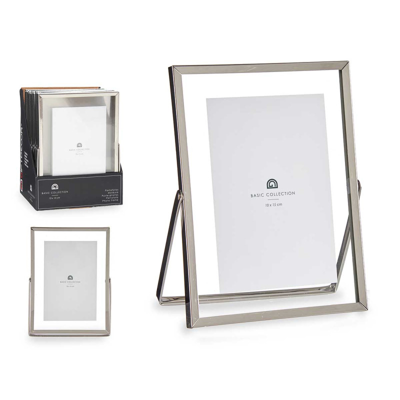 10X15CM SILVER METAL PHOTOFRAME 