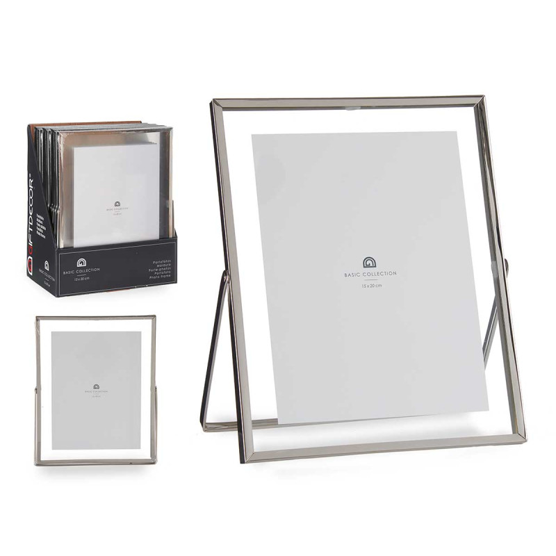 15X20CM SILVER METAL PHOTOFRAME