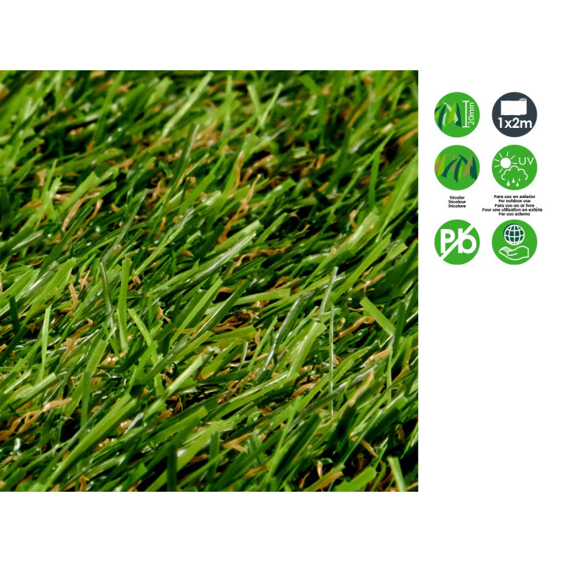 20MM 1X2 THREE-COLOUR GRASS CARPET ROLL 