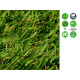 20MM 1X2 THREE-COLOUR GRASS CARPET ROLL 