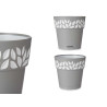 15 CM GREY CLOE PLASTIC FLOWERPOT  
