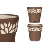 MACETA PLASTICO 20 CM CLOE MARRON