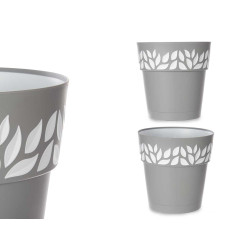 VASO PLASTICA 30CM CLOE GRIGIO
