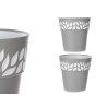VASO PLASTICA 30CM CLOE GRIGIO