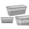30CM GREY CLOE PLASTIC PLANTER 