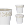 MACETA PLASTICO 15 CM GAIA BLANCA