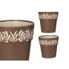 VASO PLASTICA 20CM GAIA MARRONE