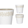VASO PLASTICA 25CM GAIA BIANCA