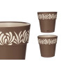 VASO PLASTICA 25CM GAIA MARRONE
